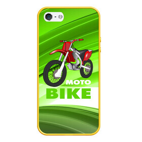 Чехол для iPhone 5/5S матовый с принтом Motobike в Кировске, Силикон | Область печати: задняя сторона чехла, без боковых панелей | байк | байкер | мото | мотогонки | мотоспорт | мотоцикл