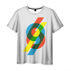 Мужская футболка 3D с принтом 69 в Кировске, 100% полиэфир | прямой крой, круглый вырез горловины, длина до линии бедер | Тематика изображения на принте: math | number | retro | алгебра | математика | ностальгия | ретро | цифра | число