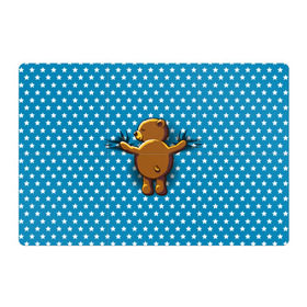 Магнитный плакат 3Х2 с принтом Медвежьи объятия в Кировске, Полимерный материал с магнитным слоем | 6 деталей размером 9*9 см | bear | beast | kid | love | teddy | toy | звезды | зверь | игрушка | любовь | медведь | мишка