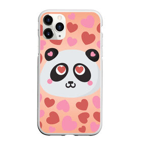 Чехол для iPhone 11 Pro матовый с принтом Влюбленная панда в Кировске, Силикон |  | 