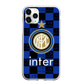 Чехол для iPhone 11 Pro матовый с принтом Интер ФК в Кировске, Силикон |  | club | football | internazionale | italian | italy | milano | интер | италия | клуб | милан | футбол