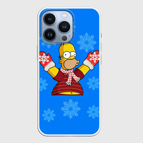 Чехол для iPhone 13 Pro с принтом Симпсоны новогодние 2 в Кировске,  |  | Тематика изображения на принте: simpsons | барт | барт симпсон | гомер | гомер симпсон | новый год | симпсоны | снег | снежинки