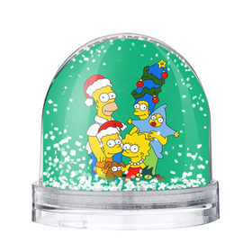 Снежный шар с принтом Симпсоны новогодние 3 в Кировске, Пластик | Изображение внутри шара печатается на глянцевой фотобумаге с двух сторон | simpsons | барт | барт симпсон | гомер | гомер симпсон | новый год | симпсоны | снег | снежинки