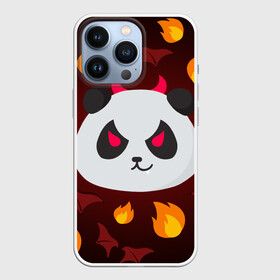 Чехол для iPhone 13 Pro с принтом Панда дьяволенок в Кировске,  |  | дьяволенок | красный | крылья | огонь | панда | рога