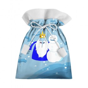 Подарочный 3D мешок с принтом Ice King New Year в Кировске, 100% полиэстер | Размер: 29*39 см | 