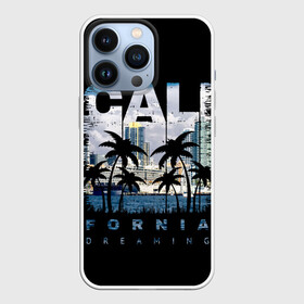 Чехол для iPhone 13 Pro с принтом Калифорния в Кировске,  |  | america | beach | california state | los angeles | palm trees | sea | states | united | usa | америки | калифорния | лос анджелес | море | пальмы | пляж | соединенные | сша | штат | штаты