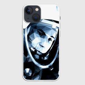 Чехол для iPhone 13 mini с принтом Гагарин в Кировске,  |  | поехали | полигоны | юрий