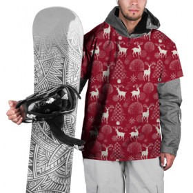 Накидка на куртку 3D с принтом Олени в Кировске, 100% полиэстер |  | deer | forest | new year | snow | tree | trees | деревья | елки | лес | олени | снег | снежинки