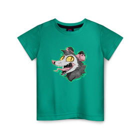 Детская футболка хлопок с принтом Опоссум в Кировске, 100% хлопок | круглый вырез горловины, полуприлегающий силуэт, длина до линии бедер | animal | mouse | opossum | rat | животное | крыса | мышь | опоссум