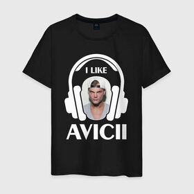 Мужская футболка хлопок с принтом I like Avicii в Кировске, 100% хлопок | прямой крой, круглый вырез горловины, длина до линии бедер, слегка спущенное плечо. | Тематика изображения на принте: avicii | beatport | club | dj | edm | electro | house | i like | levels | music | production | radio | techno | top | trance | дискотека | звезда | клуб | музыка | музыкант | наушники | продюссер | радио | фестиваль | швеция