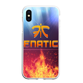 Чехол для iPhone XS Max матовый с принтом Fnatic Team в Кировске, Силикон | Область печати: задняя сторона чехла, без боковых панелей | best team | fnatic | team