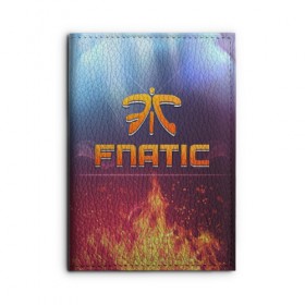 Обложка для автодокументов с принтом Fnatic Team в Кировске, натуральная кожа |  размер 19,9*13 см; внутри 4 больших “конверта” для документов и один маленький отдел — туда идеально встанут права | best team | fnatic | team