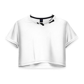 Женская футболка 3D укороченная с принтом Camp Half-Blood в Кировске, 100% полиэстер | круглая горловина, длина футболки до линии талии, рукава с отворотами | Тематика изображения на принте: halfblood | percy jackson | перси джексон
