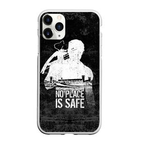 Чехол для iPhone 11 Pro матовый с принтом No Place is Safe в Кировске, Силикон |  | Тематика изображения на принте: bone | carl | rick | skelet | skull | walking dead | zombie | граймс | зомби | карл | кости | рик | скелет | ходячие мертвецы | череп