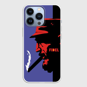 Чехол для iPhone 13 Pro с принтом Fidel в Кировске,  |  | Тематика изображения на принте: castro | che | fidel | guevara | гевара | кастро | фидель | че