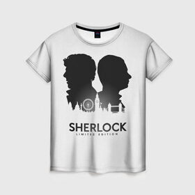 Женская футболка 3D с принтом Sherlock Edition в Кировске, 100% полиэфир ( синтетическое хлопкоподобное полотно) | прямой крой, круглый вырез горловины, длина до линии бедер | doctor | holmes | sherlock | watson | ватсон | доктор | профессор | холмс | шерлок