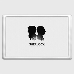 Магнит 45*70 с принтом Sherlock Edition в Кировске, Пластик | Размер: 78*52 мм; Размер печати: 70*45 | doctor | holmes | sherlock | watson | ватсон | доктор | профессор | холмс | шерлок