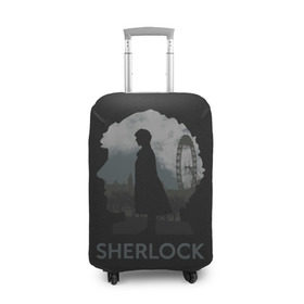 Чехол для чемодана 3D с принтом Sherlock World в Кировске, 86% полиэфир, 14% спандекс | двустороннее нанесение принта, прорези для ручек и колес | doctor | holmes | холмс | шерлок