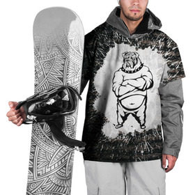 Накидка на куртку 3D с принтом Охранник бульдог Style в Кировске, 100% полиэстер |  | бульдог | качок | крутой | охрана | собака