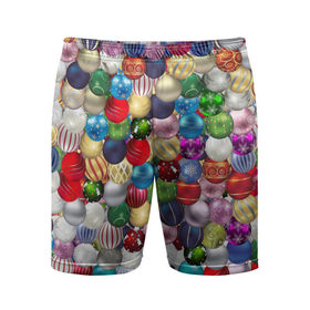 Мужские шорты 3D спортивные с принтом Елочнные шары в Кировске,  |  | ёлка | ель | новый год | праздник | рождество | украшение | шарик