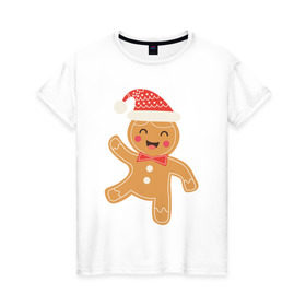 Женская футболка хлопок с принтом Мr Печенька в Кировске, 100% хлопок | прямой крой, круглый вырез горловины, длина до линии бедер, слегка спущенное плечо | 