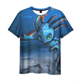 Мужская футболка 3D с принтом Морское Существо в Кировске, 100% полиэфир | прямой крой, круглый вырез горловины, длина до линии бедер | fizz | league of legends | lol | лига легенд | лол | физз