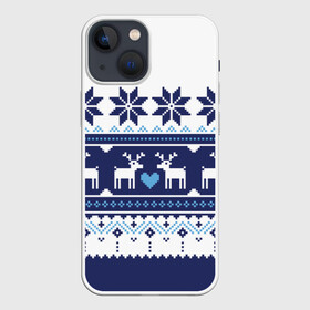 Чехол для iPhone 13 mini с принтом Скандинавские олени в Кировске,  |  | deer | heart | holiday | new year | ornament | scandinavian | snowflakes | winter | зима | новый год | олени | орнамент | праздник | сердце | скандинавские | снежинки