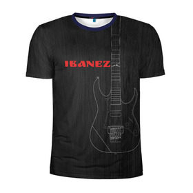 Мужская футболка 3D спортивная с принтом Ibanez в Кировске, 100% полиэстер с улучшенными характеристиками | приталенный силуэт, круглая горловина, широкие плечи, сужается к линии бедра | ibanez | айбанез | гитара | ибанез | электрогитара | электруха