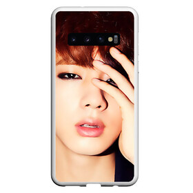 Чехол для Samsung Galaxy S10 с принтом Kim Seok Jin в Кировске, Силикон | Область печати: задняя сторона чехла, без боковых панелей | Тематика изображения на принте: bangtan | bangtan boys | bts | bulletproof boy scouts | k pop | kpop | ви | вишня | джей хоуп | джин | к поп | корейская попса | кпоп | рэп монстр | чимин | чонг | шуга