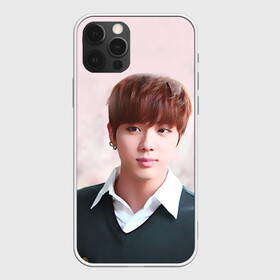 Чехол для iPhone 12 Pro с принтом Kim SeokJin в Кировске, силикон | область печати: задняя сторона чехла, без боковых панелей | Тематика изображения на принте: bangtan | bangtan boys | bts | bulletproof boy scouts | k pop | kpop | ви | вишня | джей хоуп | джин | к поп | корейская попса | кпоп | рэп монстр | чимин | чонг | шуга