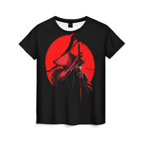 Женская футболка 3D с принтом Сила самурая в Кировске, 100% полиэфир ( синтетическое хлопкоподобное полотно) | прямой крой, круглый вырез горловины, длина до линии бедер | china | galaxy | japan | moon | planet | samurai | space | воин | галактика | китай | космос | луна | мастер | планета | самурай | япония
