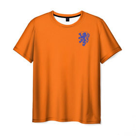 Мужская футболка 3D с принтом Сборная Голландии в Кировске, 100% полиэфир | прямой крой, круглый вырез горловины, длина до линии бедер | holland | голландия | нидерланды