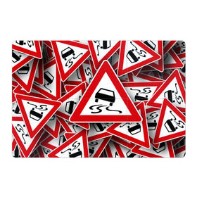 Магнитный плакат 3Х2 с принтом Дорожный знак 1 в Кировске, Полимерный материал с магнитным слоем | 6 деталей размером 9*9 см | автомобиль | гонки | дорога | драйв | знак | пдд | скорость