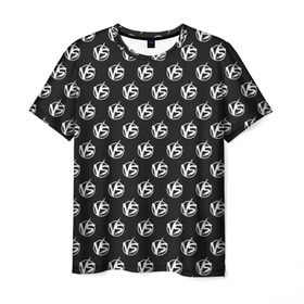 Мужская футболка 3D с принтом Versus Battle в Кировске, 100% полиэфир | прямой крой, круглый вырез горловины, длина до линии бедер | battle | grime | hip hop | music | rap | versus | баттл | версус | грайм | музыка | пошумим | рэп | хип хоп