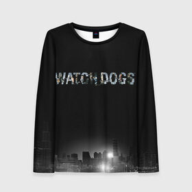 Женский лонгслив 3D с принтом Watch Dogs 2 в Кировске, 100% полиэстер | длинные рукава, круглый вырез горловины, полуприлегающий силуэт | dogs | ubisoft | watch | watchdogs | псы | сторожевые | хакер
