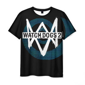 Мужская футболка 3D с принтом Watch Dogs 2 в Кировске, 100% полиэфир | прямой крой, круглый вырез горловины, длина до линии бедер | Тематика изображения на принте: dogs | ubisoft | watch | watchdogs | псы | сторожевые | хакер