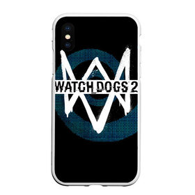 Чехол для iPhone XS Max матовый с принтом Watch Dogs 2 в Кировске, Силикон | Область печати: задняя сторона чехла, без боковых панелей | dogs | ubisoft | watch | watchdogs | псы | сторожевые | хакер