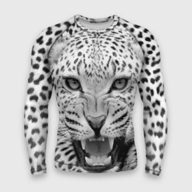 Мужской рашгард 3D с принтом Леопард в Кировске,  |  | animal | eyes | jaws | leopard | malicious | predator | spotted | teeth | wild | взгляд | дикий | животное | злой | клыки | леопард | оскал | пасть | пятнистый | хищник