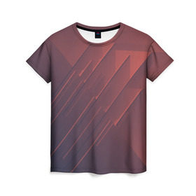 Женская футболка 3D с принтом Abstraction в Кировске, 100% полиэфир ( синтетическое хлопкоподобное полотно) | прямой крой, круглый вырез горловины, длина до линии бедер | 