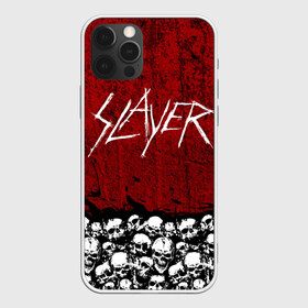 Чехол для iPhone 12 Pro Max с принтом Slayer Red в Кировске, Силикон |  | metal | rock | метал | рок | слэйер | трэш | череп