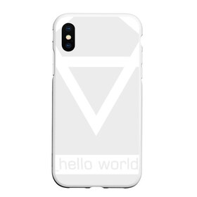 Чехол для iPhone XS Max матовый с принтом _hello world в Кировске, Силикон | Область печати: задняя сторона чехла, без боковых панелей | Тематика изображения на принте: watch dogs 2