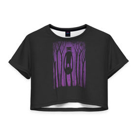 Женская футболка 3D укороченная с принтом MINECRAFT в Кировске, 100% полиэстер | круглая горловина, длина футболки до линии талии, рукава с отворотами | minecraft | shadows | майнкрафт
