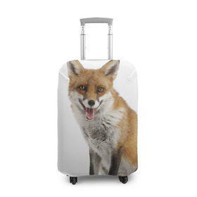 Чехол для чемодана 3D с принтом Лиса в Кировске, 86% полиэфир, 14% спандекс | двустороннее нанесение принта, прорези для ручек и колес | animal | baby | fox | look | predator | red | sly | wild | взгляд | дикая | животное | лиса | малыш | рыжая | хитрая | хищник