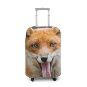 Чехол для чемодана 3D с принтом Лиса в Кировске, 86% полиэфир, 14% спандекс | двустороннее нанесение принта, прорези для ручек и колес | animal | fox | look | predator | red | sly | wild | взгляд | дикая | животное | лиса | рыжая | хитрая | хищник