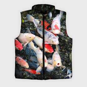 Мужской жилет утепленный 3D с принтом Koi Fish (карпы кои) в Кировске,  |  | bright | brocade | carp | color | decorative | depth | exotic | fish | koi | koi fish | sea | water | вода | глубина | декоративные | карпы | кои | море | парчовый | рыбки | цвет | экзотические | яркий