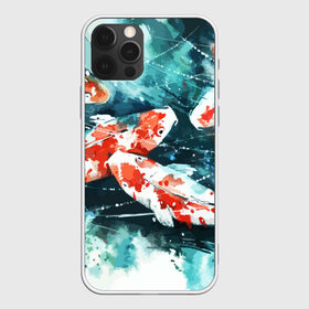 Чехол для iPhone 12 Pro Max с принтом Koi Fish (карпы кои) в Кировске, Силикон |  | bright | brocade | carp | color | decorative | depth | exotic | fish | koi | koi fish | sea | water | вода | глубина | декоративные | карпы | кои | море | парчовый | рыбки | цвет | экзотические | яркий