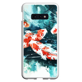 Чехол для Samsung S10E с принтом Koi Fish (карпы кои) в Кировске, Силикон | Область печати: задняя сторона чехла, без боковых панелей | bright | brocade | carp | color | decorative | depth | exotic | fish | koi | koi fish | sea | water | вода | глубина | декоративные | карпы | кои | море | парчовый | рыбки | цвет | экзотические | яркий