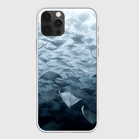Чехол для iPhone 12 Pro Max с принтом Электрические скаты в Кировске, Силикон |  | depth | fish | lot | ocean | power | rays | school | sea | water | вода | глубина | косяк | много | море | океан | рыбы | скаты | электрические
