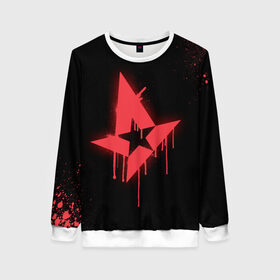 Женский свитшот 3D с принтом cs:go - Astralis (Black collection) в Кировске, 100% полиэстер с мягким внутренним слоем | круглый вырез горловины, мягкая резинка на манжетах и поясе, свободная посадка по фигуре | 0x000000123 | astralis | cs | csgo | астралис | кс | ксго