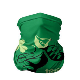Бандана-труба 3D с принтом Ireland, Irish dance в Кировске, 100% полиэстер, ткань с особыми свойствами — Activecool | плотность 150‒180 г/м2; хорошо тянется, но сохраняет форму | background | black | clover | dance | green | ireland | irish | petal | soft shoes | зеленый | ирландия | ирландский | клевер | лепесток | мягкая | обувь | танец | фон | черная